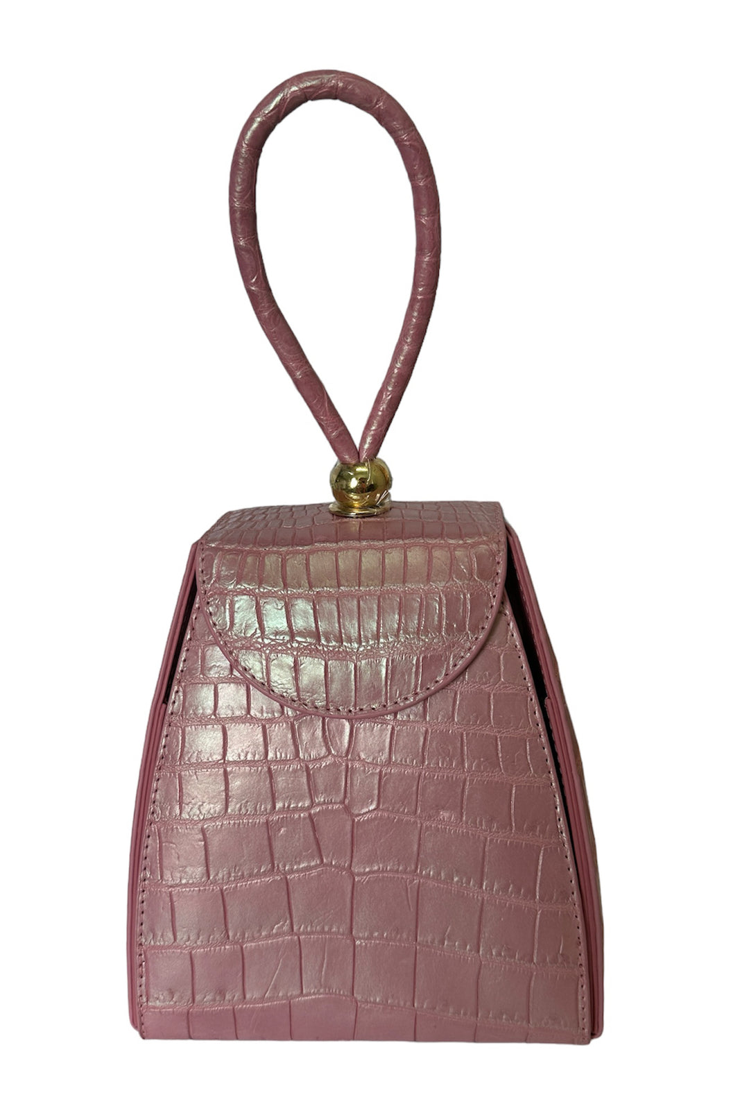 Italy Crocodile Handbag Bling Pink