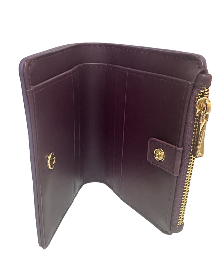 Italy Crocodile - CZS01-Purple  Short Zipper Card Wallet  意大利鱷魚皮短咭銀包