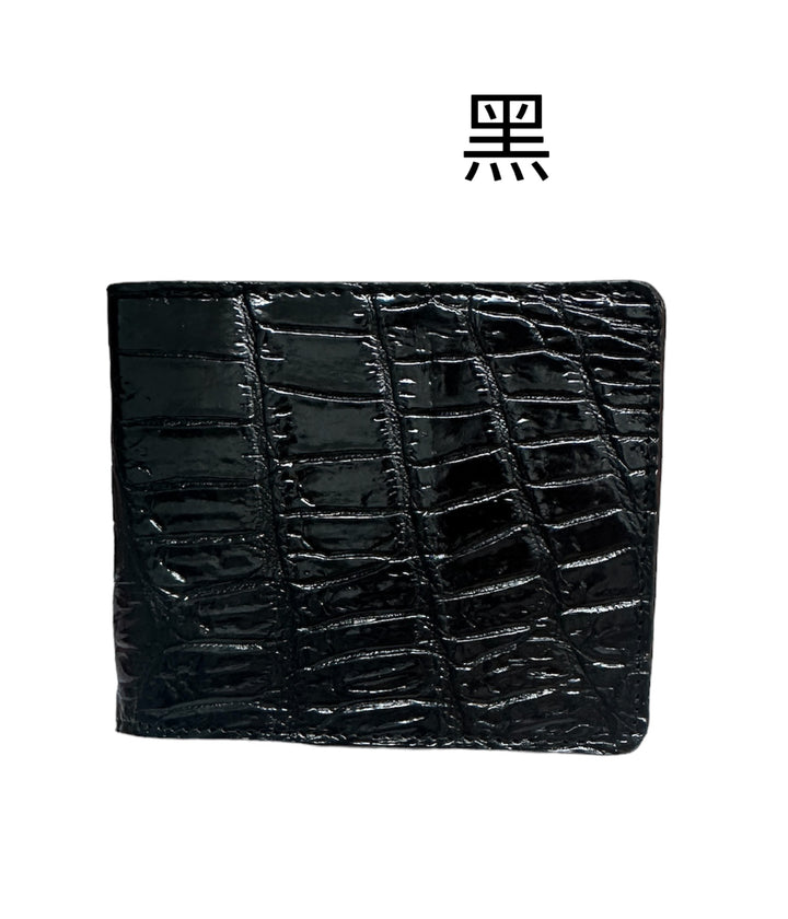 預訂Italy Crocodile - CWM01 Black Wallet For Man 意大利鱷魚皮男裝銀包黒色